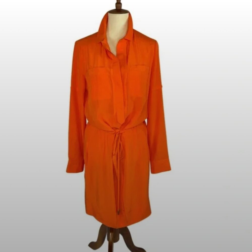 Diane Von Furstenberg 100% Silk Shirt Dress